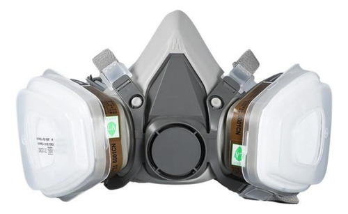 Máscara De Gas Reutilizable 14 En 1 Con Lentes De Seguridad