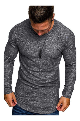 Remeras Lisas Hombre Gym Trainer Urbano Manga Larga Ranglan