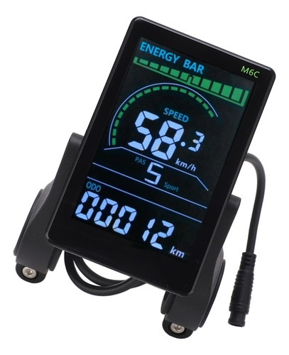 Pantalla Lcd Para Bicicleta Eléctrica M6c Display Meter Abs