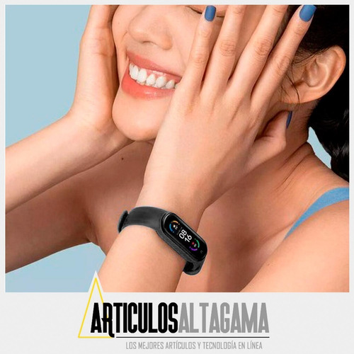 Imagen 4 de 10 de Brazalete Inteligente Pulsera Reloj Contador Pasos Calorías