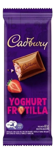 Tableta Cadbury Yogurt Frutilla 