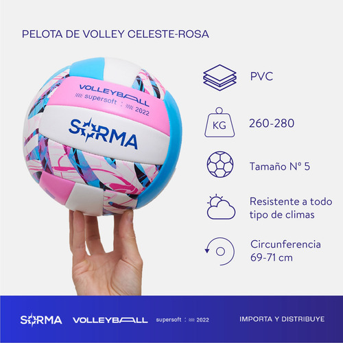 Imagen 2 de 10 de Pelota De Voley Peso Medida Profesional Soft Pvc