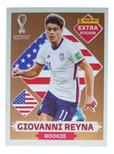 Extra Sticker Mundial Qatar Giovanni Reyna Bronce Panini 