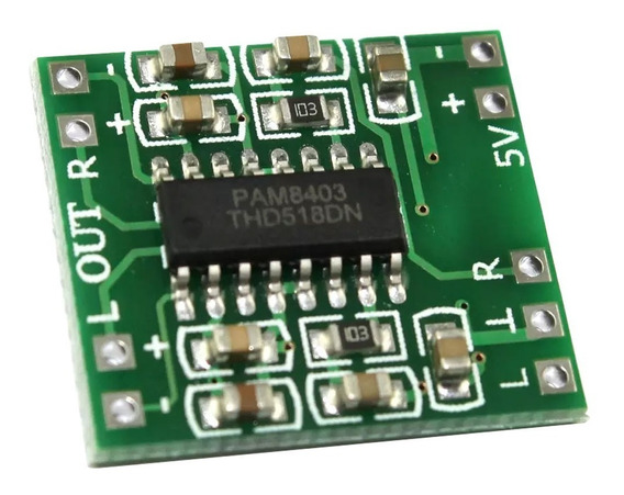 PAM8403 Modulo de audio USB DC 5V Clase D amplificador digital Tablero de amplificador LCD SODIAL R 