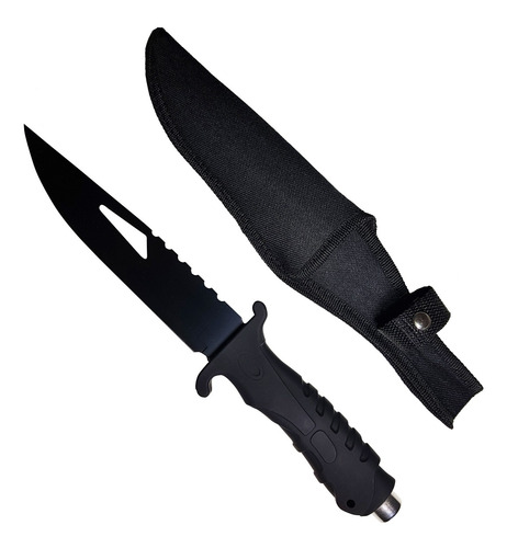 Cuchillo táctico de supervivencia y combate militar Rambo con funda