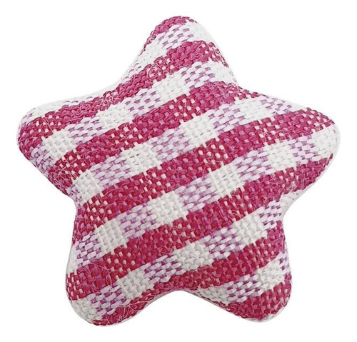 Aplique Estrela Xadrez - Princess - 20 Unidades - 16mm Cor Pink 195