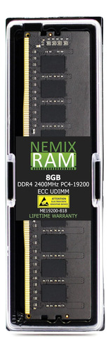 8gb (1x8gb) Ddr4-2400mhz Pc4-19200 Ecc Udimm 1rx8 1.2v Memor