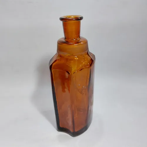 Antiguo Frasco Farmacia Cristal Con Vaso Mag 63717 (Usado)