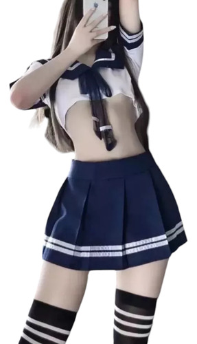 Lencería Sexy Erótica Colegiala Japonesa Disfraz Kawaii Hot