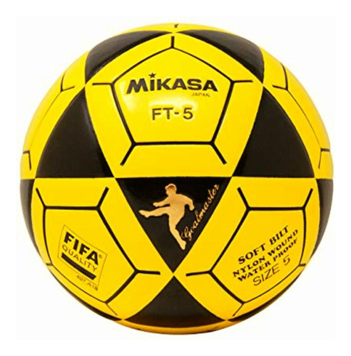 Mikasa Ft5 Goal Master Balón De Fútbol, Negro/amarillo,