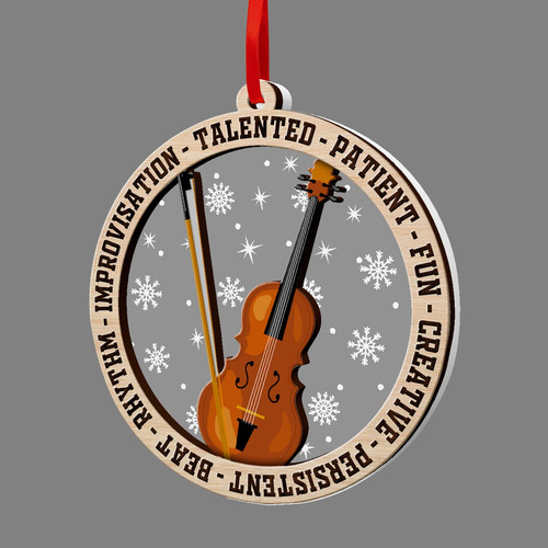 Adorno Violin Para Arbol Navidad
