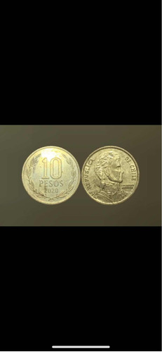 Moneda 10 Pesos Chile Año 2020