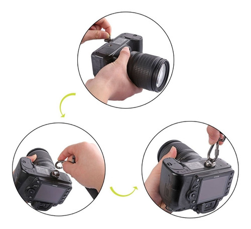 Imagen 6 de 6 de Mosqueton + Tornillo Repuesto Correa Dsrl Quick Strap Rgs