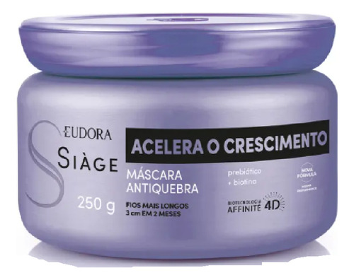 Eudora - Siàge Máscara Capilar Acelera O Crescimento
