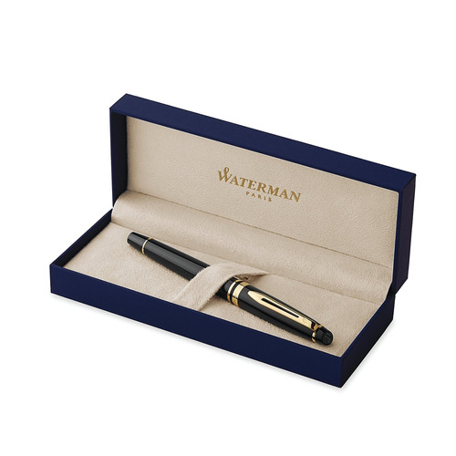 Waterman Expert Black With Golden Trim, Fountain Pen  ()