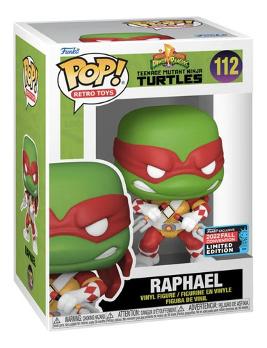 Funko Pop Raphael Traje Power Ranger Fall Conven - Tmnt #112