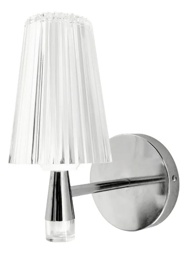 Luminaria Led Tipo Arbotante Cono 12w Cromo 3tonos D/luz Cromo