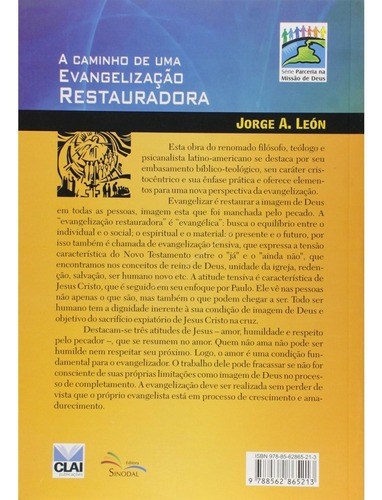 Livro A Caminho De Uma Evangelização Restauradora, De Jorge A. León. Editora Sinodal, Capa Mole Em Português, 2010