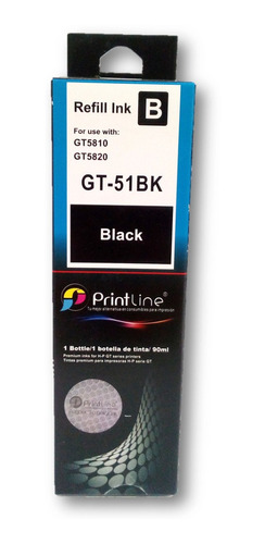 Tinta Hp Gt52 Gt51 Compatible Gt-5820-5810 Printline 