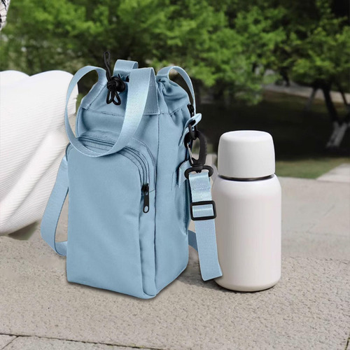 Bolsa De Cuerpo De Botella De Agua Portable Con Bolsas Azul