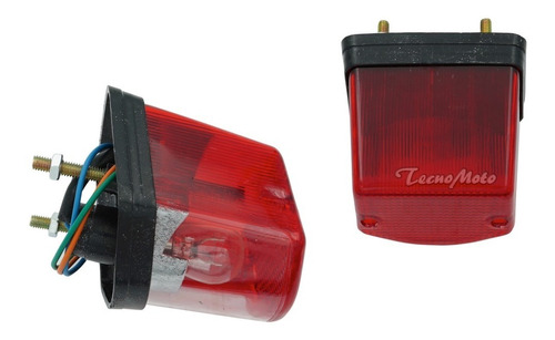 Farol Faro Luz Trasero Completo Rojo Yamaha Fz16