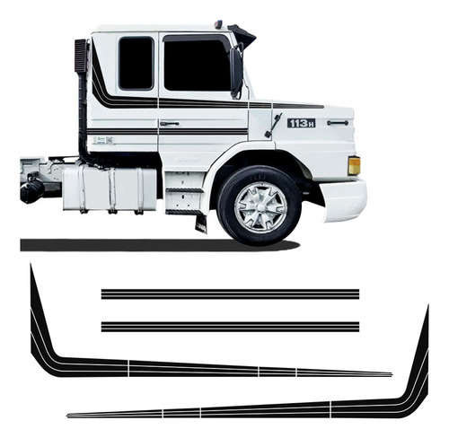 Kit Faixa Scania 113 1994/1998 Adesivo Caminhão Decorativo