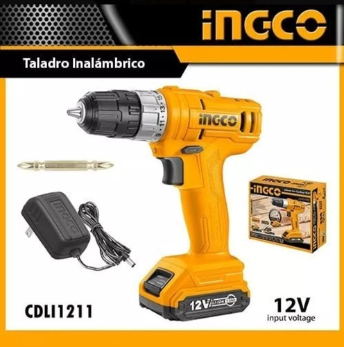 Taladro Inalambrico 12v Ingco 20nm 3/8  Ingco 