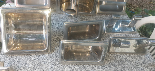 Accesorios De Baño Aluminio Usado Plateado (Usado)