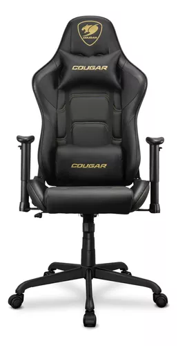 Cadeira de escritório Cougar Armor Titan Pro gamer ergonômica preta e royal  com estofado de couro sintético y suede