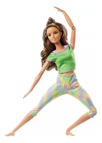 Muñeca Barbie Made To Move Morena Mattel