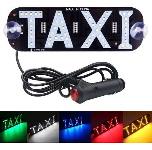 Letrero Taxi Led Vber Libre  Luminoso Para Auto Para Vehicul