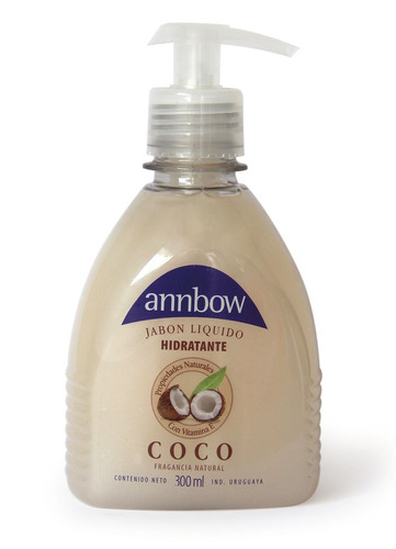 Jabon Ann Bow Liquido Coco C/disp 300ml