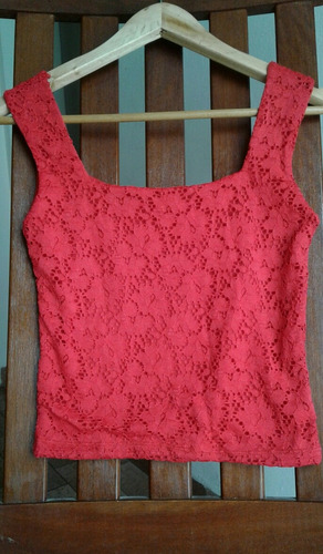 Top Musculosa Brodrery Con Espandex Impecable