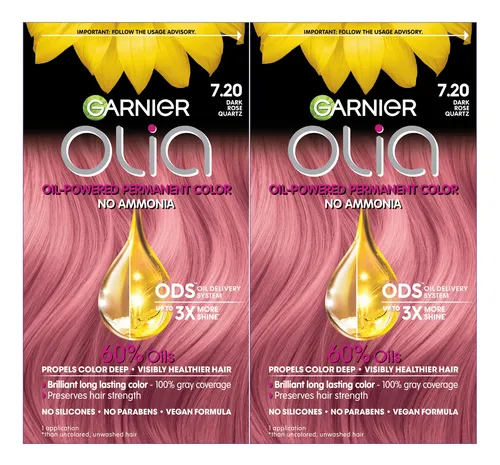 Tintura De Cabello Garnier Olia S/amoníaco 7.20 Cuarzo Rosa