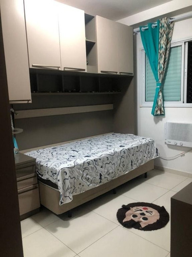 Imagem 11 de 27 de Apartamento Frente Rua Semi Mobiliado, Com 3 Dormitórios, Varanda Gourmet À Venda, 88 M² Por R$ 540.000 - Vila Guilhermina - Praia Grande/sp - Ap3678