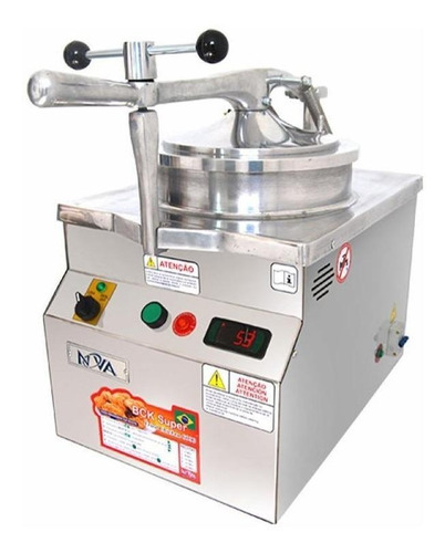 Fritadeira industrial NovaInd BCK 1 Boca 4000 4.5L prata 220V