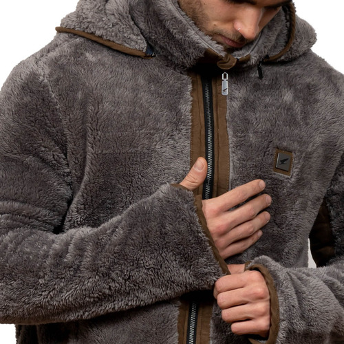 Chaqueta Shaggy Lander Hombre Gris Falcone