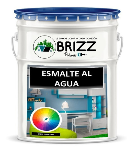 Pintura Esmalte Agua Brizz - Color Verde Musgo Tineta