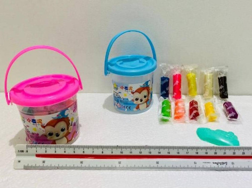 Imagen 3 de 4 de Plastilinas Con Moldes Para Niñas Y Niños Play Masa Colores