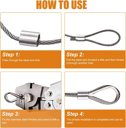 Kit Herramienta Engarzado Cables Cuerda Alambre 150pz Aluminio Conectar Conectores Para Cable Terminales Pinzas Pelacables Crimpadora Corte Herramientas - Fyx-m2