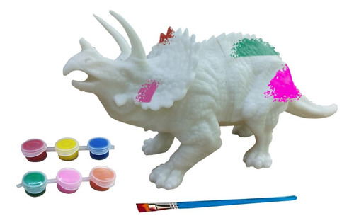 Juguete De Dinosaurio Para Pintar Didáctico Ql- 303