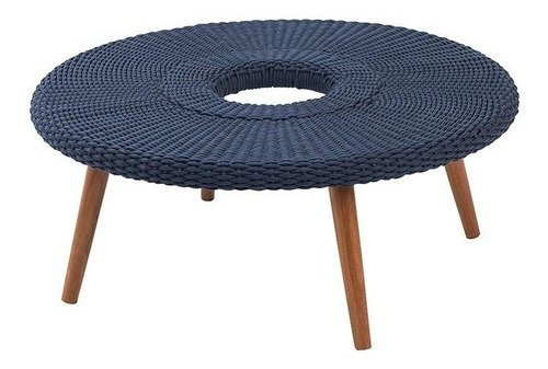 Mesa De Centro Corda Náutica Piscina Pergolado Deck Varanda