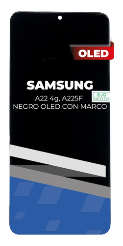 Lcd Para Samsung A22 4g , A225f Negro Oled Con Marco