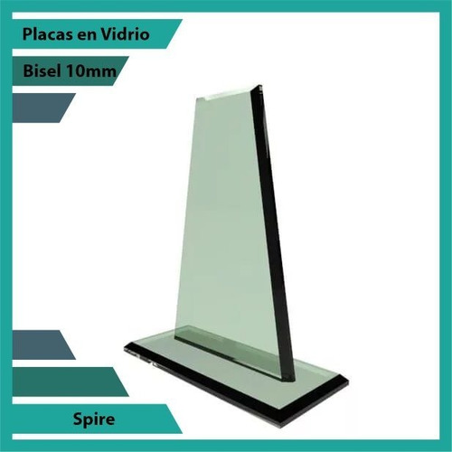 Placas Conmemorativas En Vidrio Spire Plano
