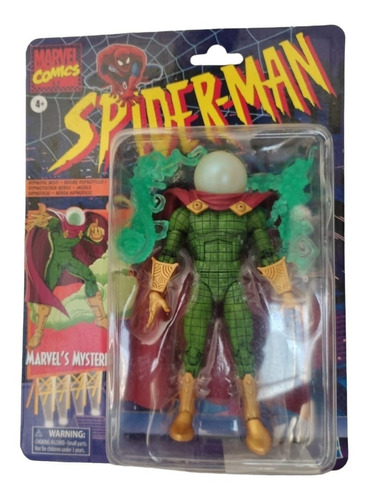 Imagen 1 de 3 de Mysterio Retro Marvel Legends  Serie Spiderman Hasbro