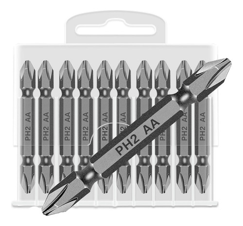 Puntas De Destornillador De 65 Mm, 10 Unidades, Potente Imán
