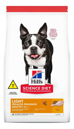 Imagen 1 de 2 de Alimento Hill's Science Diet Light para perro adulto todos los tamaños sabor pollo en bolsa de 2.25kg