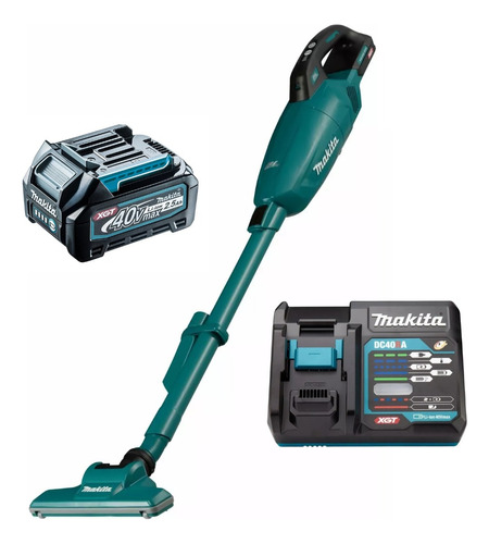 Aspirador De Pó Vertical Makita Bat 2.5ah 40v Cl001gz02 Biv