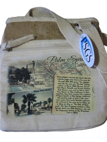 Cartera De Tela Importada Palm Springs California  Psgs