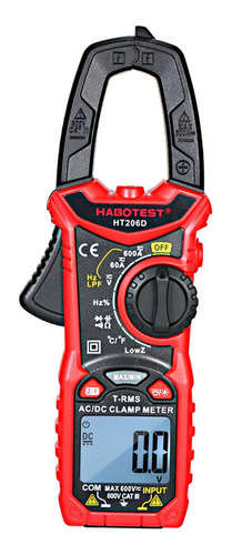 Pinza Amperimétrica Digital Habotest Ht206d Ac/dc Para Medir